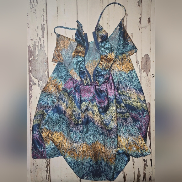 Muti Color Paper Tee Blouse - Picture 3 of 5